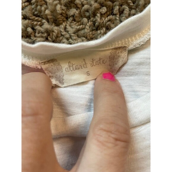 Alter’d State Small Dress off white shirt style lace sleeves flowy - Picture 6 of 11